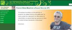 Extremadura finalista en los del Premio Chris Nicol de Software Libre 2007