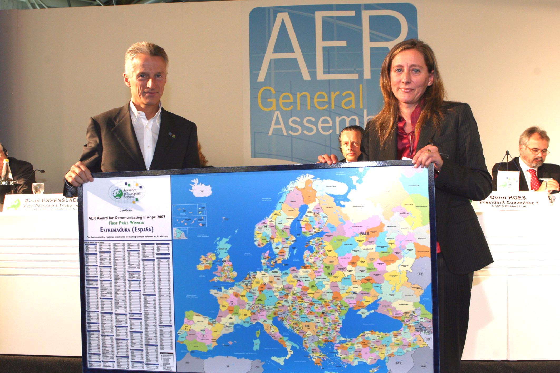 La Asamblea de las Regiones de Europa premia a Extremadura
