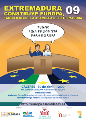 EXTREMADURA CONSTRUYE EUROPA 2009, TAMBIÉN DESDE LA ASAMBLEA DE EXTREMADURA