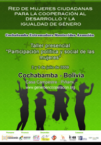 Taller “Participación política y social de las mujeres” en Cochabamba, Bolivia