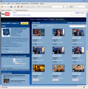 Pantalla Canal Youtube