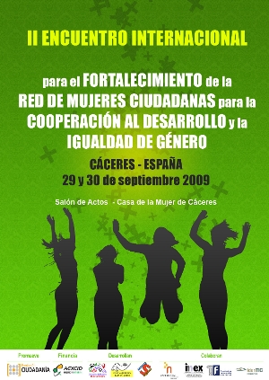 díptico Encuentro Internacional en Cáceres