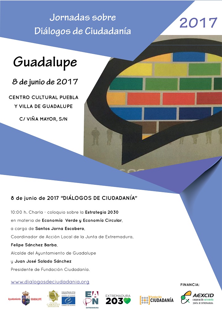 Guadalupe acoge el próximo día 8 de Junio, Diálogos de Ciudadanía