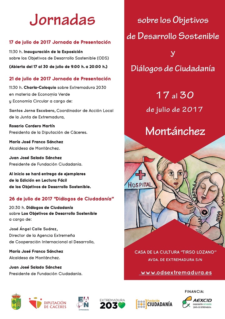 Inauguración de la Exposición «17 Objetivos de Desarrollo Sostenible para transformar nuestro mundo» en Montánchez