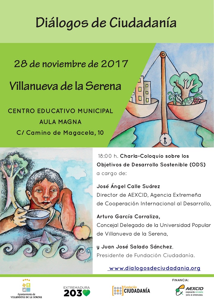 Diálogos de Ciudadanía, se celebra hoy, 28 de noviembre en Villanueva de la Serena.