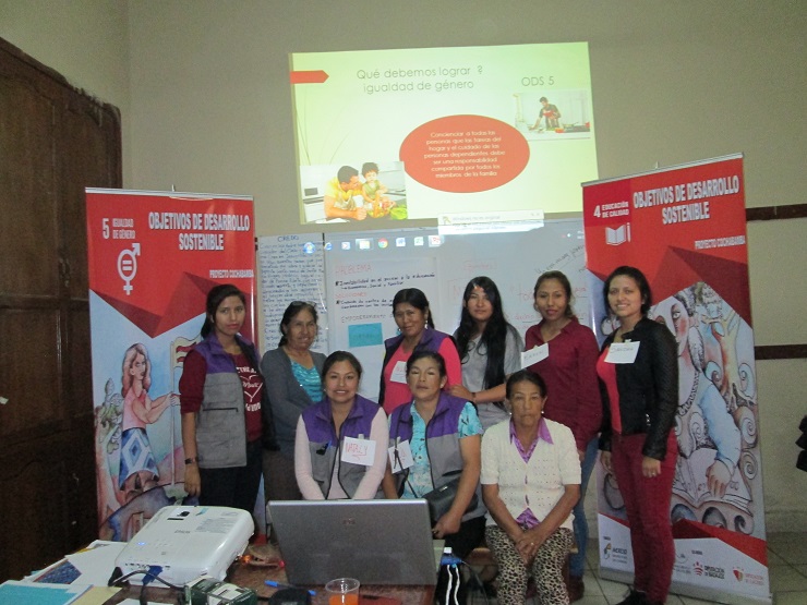 Seguimos trabajando los ODS con la Oficina Jurídica para la Mujer en Bolivia.