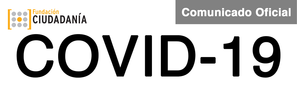 El equipo de Fundación Ciudadanía adapta su actividad a las recomendaciones del Gobierno frente al COVID-19