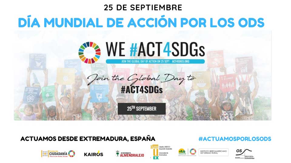 25 de septiembre. Día Mundial de Acción por los ODS en Extremadura