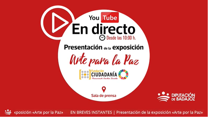 Inicia la Rueda de Prensa para la Presentación de la Exposición «Arte para la Paz»